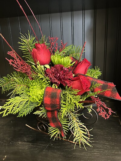 Holiday Delights Sleigh Bouquet