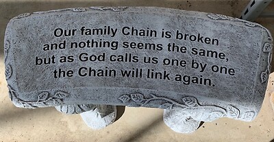 &quot;Our Family Chain&quot; Bench