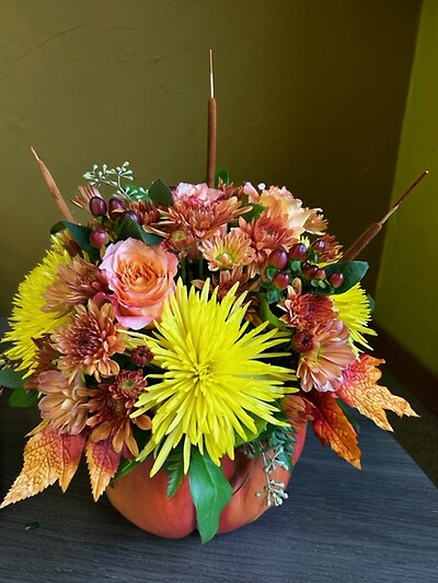 Bountiful Pumpkin Centerpiece Bouquet