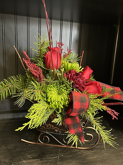 Holiday Delights Sleigh Bouquet